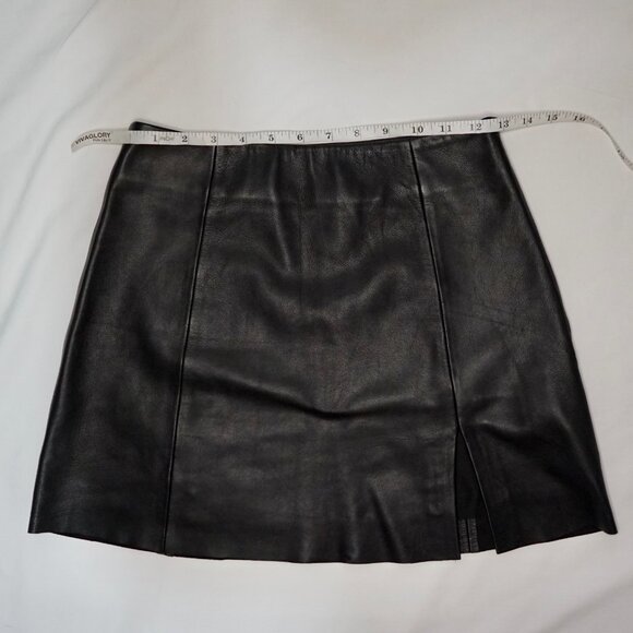 Reformation Veda Margie Leather Mini Skirt - Size 2 - Picture 12 of 14